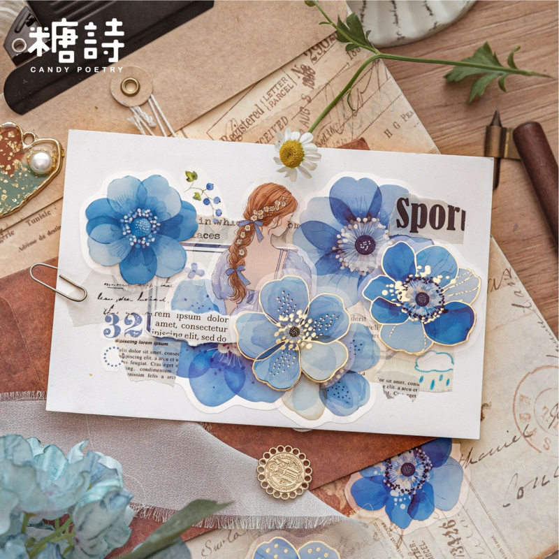 40 Sheets Vintage Gorgeous Flo - Gold Foil Flakes 评论和价格