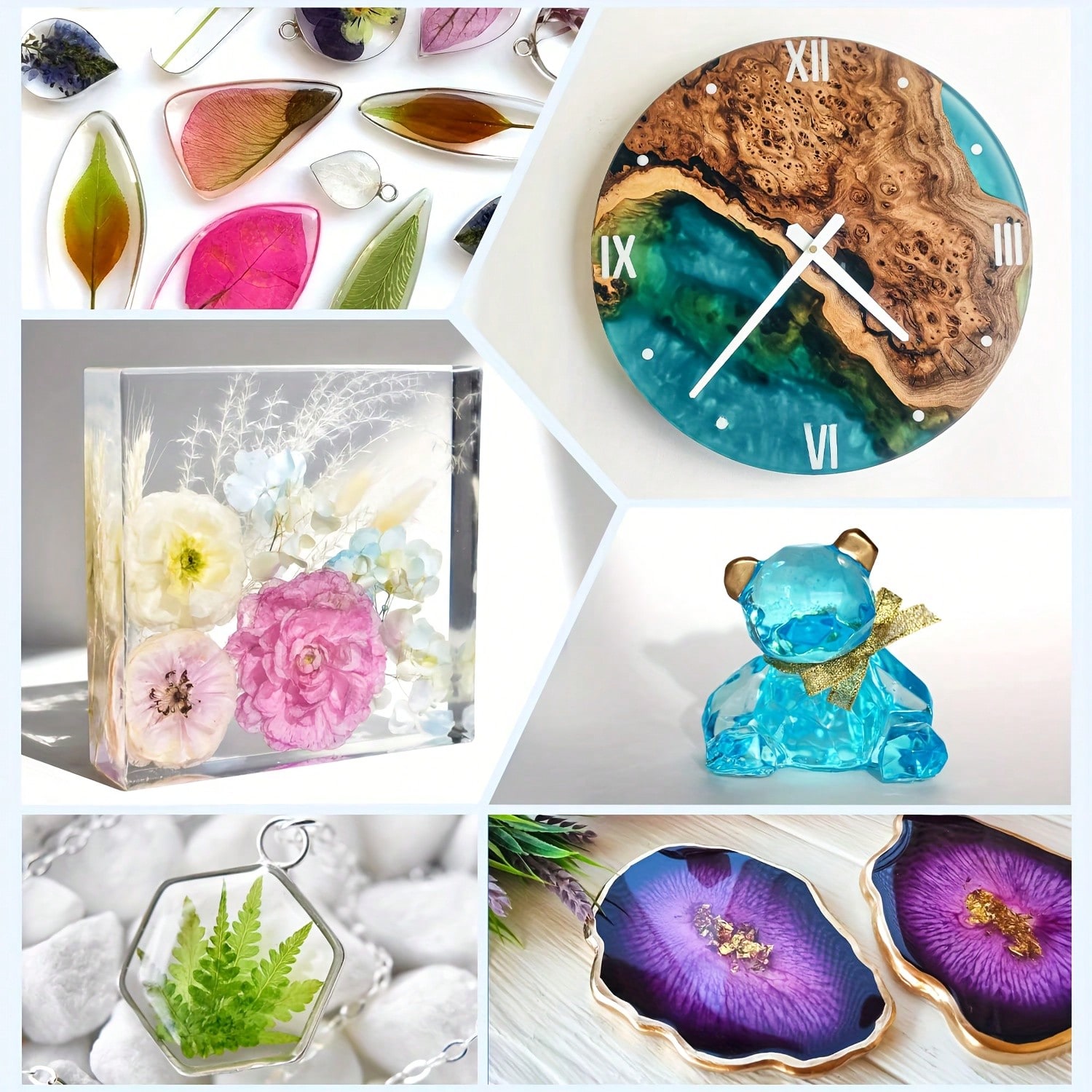 125ml/250ml Crystal Clear Cast - Resin Jewelry Kit 评论和价格