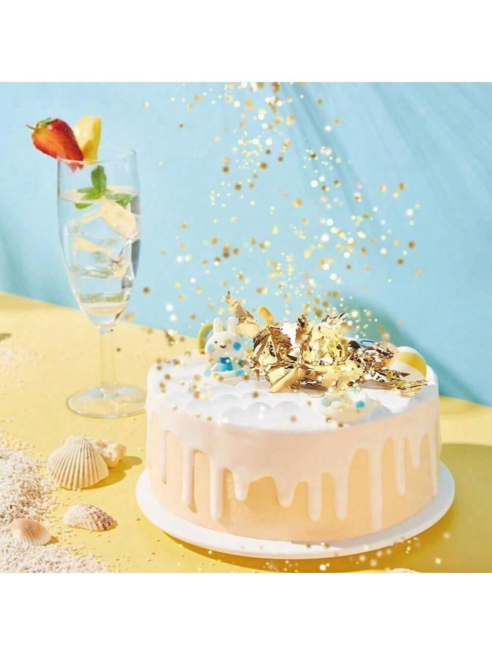 Gold Flakes, Gold Leaf Cake De - Gold Foil Flakes 评论和价格