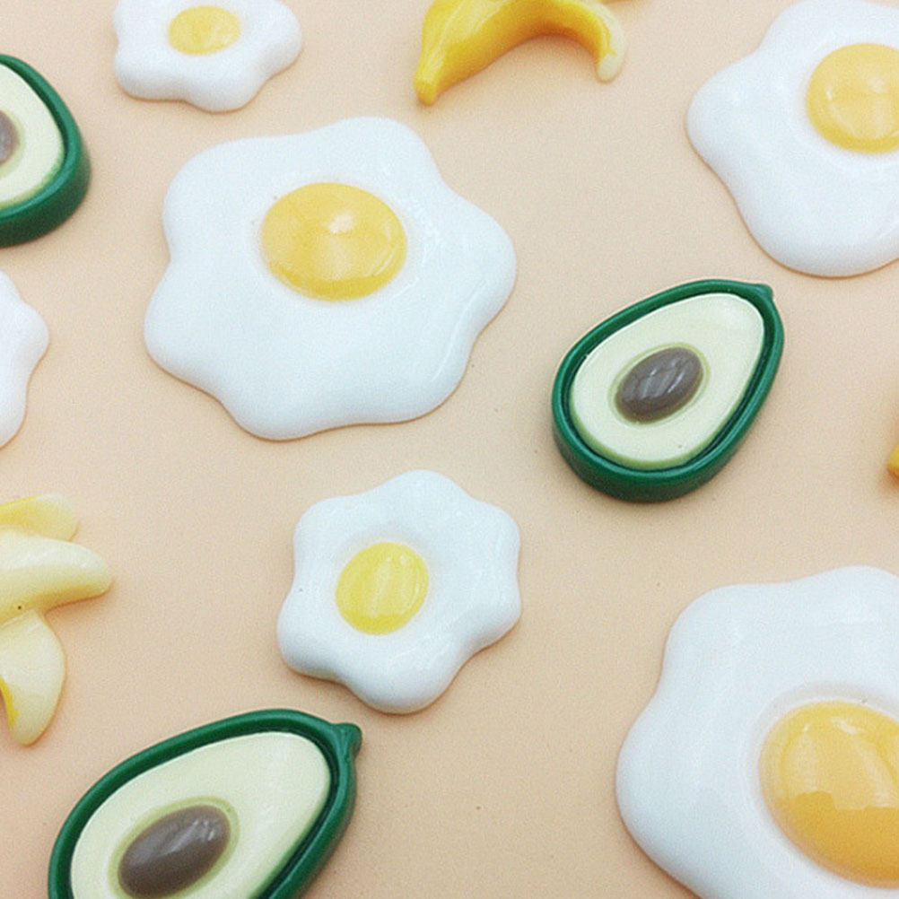 20Pcs Simulated Poached Egg Re - Resin Craft Material 评论和价格