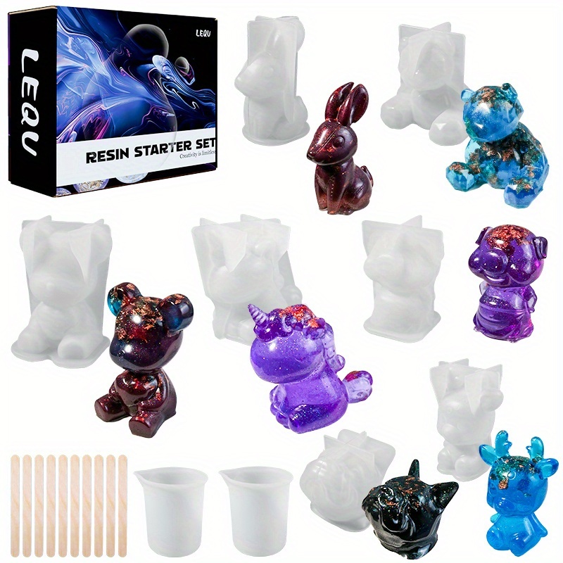 19pcs Resin-Made Mold Set, Sui - Resin Jewelry Kit 评论和价格