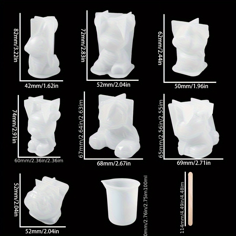 19pcs Resin-Made Mold Set, Sui - Resin Jewelry Kit 评论和价格
