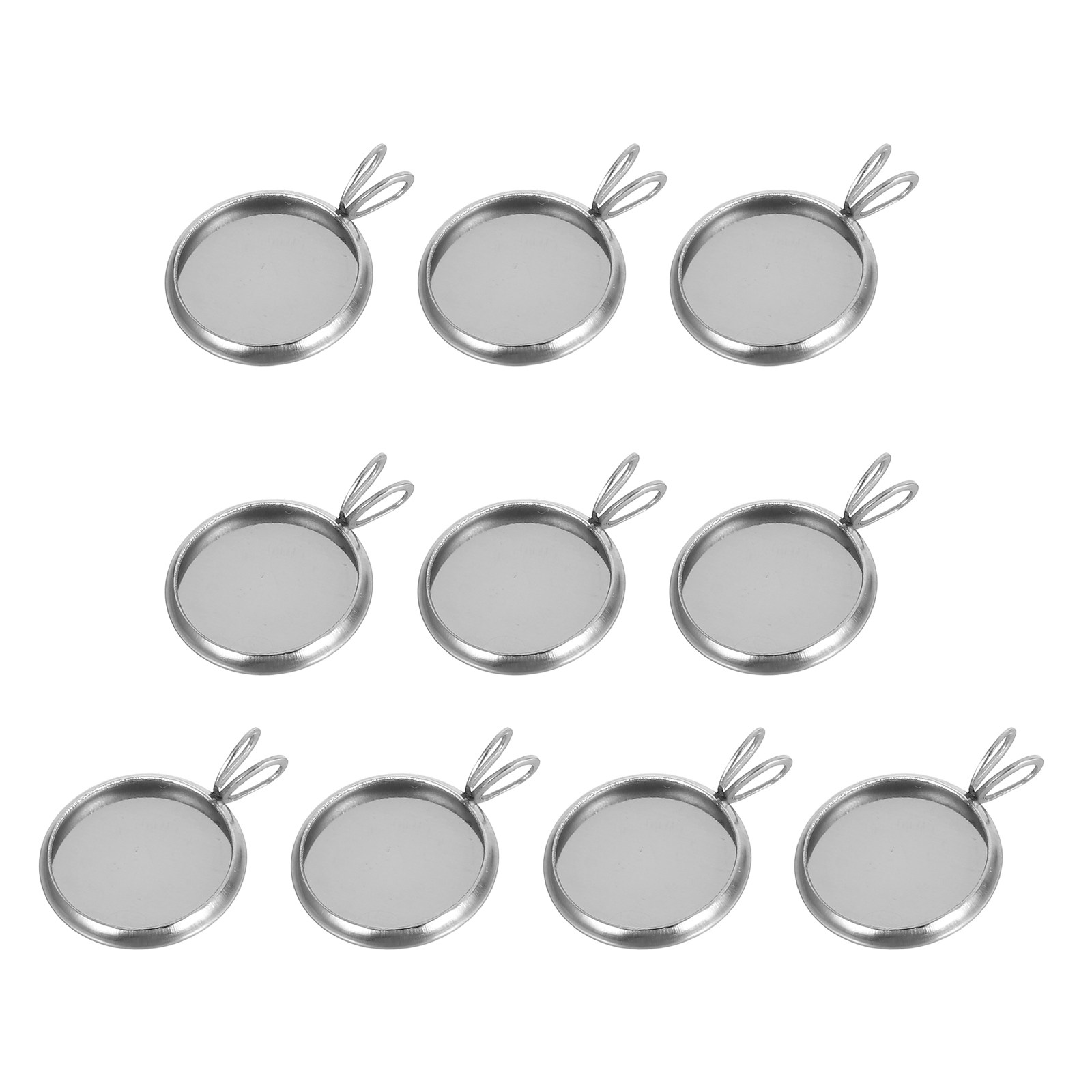 10Pcs 12Mm Round Pendant Trays - Resin Jewelry Kit 评论和价格