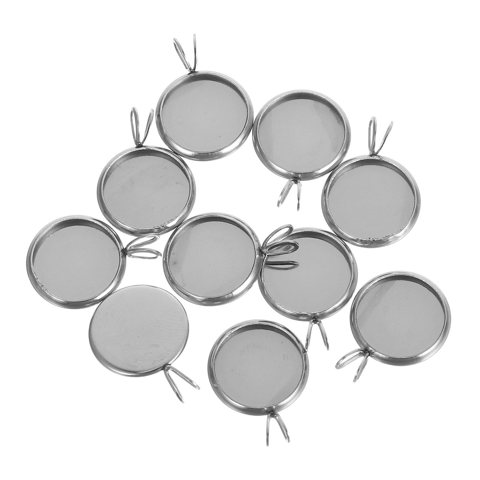 10Pcs 12Mm Round Pendant Trays - Resin Jewelry Kit 评论和价格