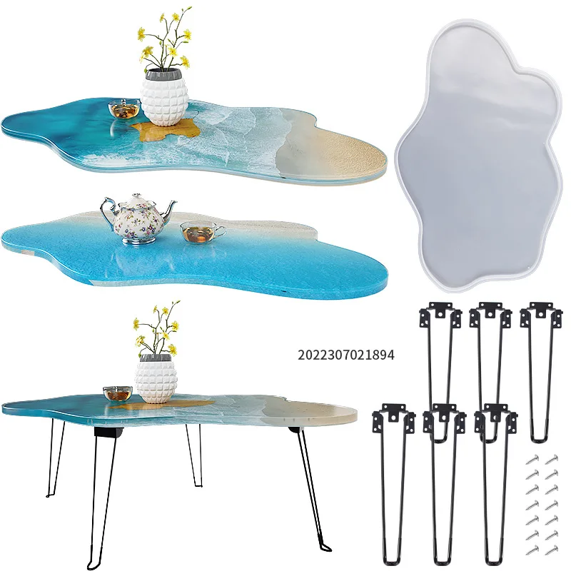 Large 61cm Irregular tray epox - Resin Ocean Wave Mold 评论和价格