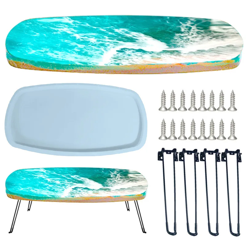 Large 61cm Irregular tray epox - Resin Ocean Wave Mold 评论和价格